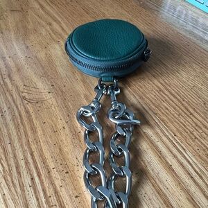 Coach green change purse